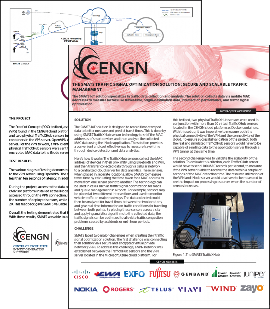 SMATS Validates its IoT Traffic Solution with CENGN's Lab